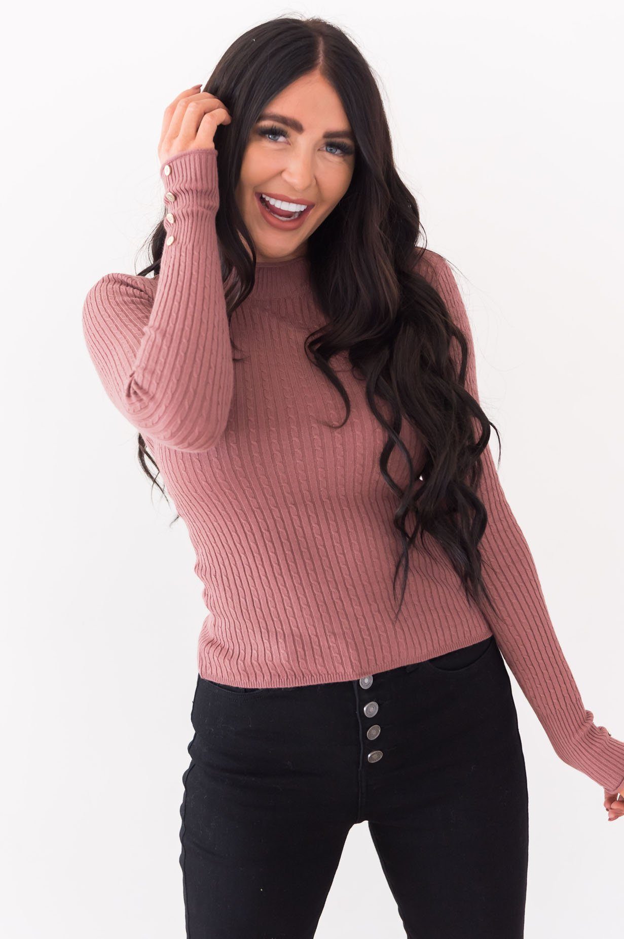 Keep Me Cozy Modest Turtleneck Modest Dresses vendor-unknown