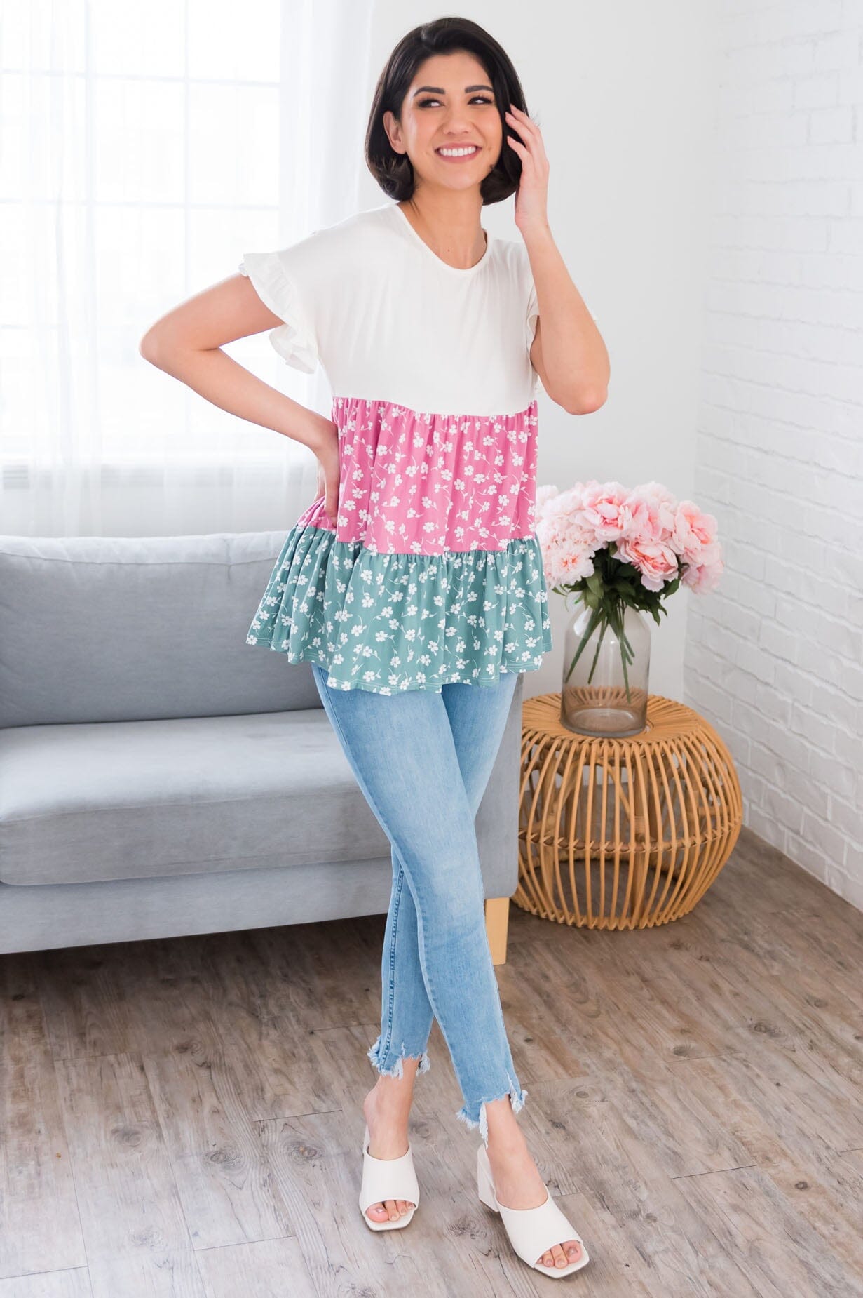 Leading With Love Modest Top Tops vendor-unknown