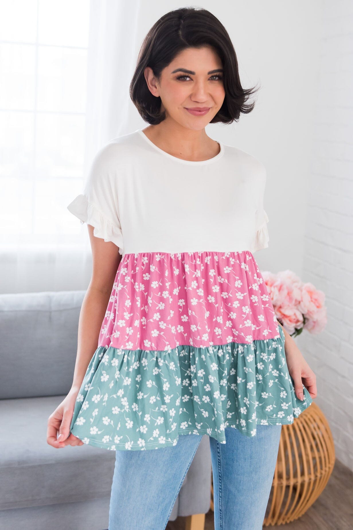 Leading With Love Modest Top Tops vendor-unknown