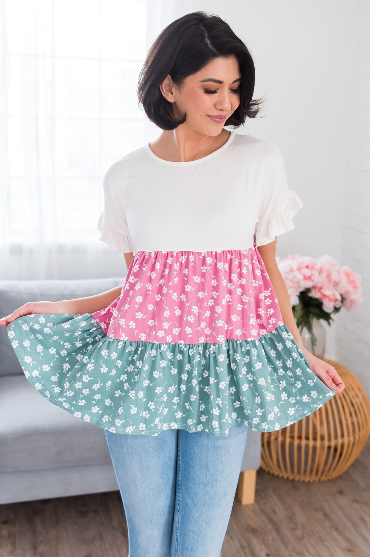 Leading With Love Modest Top Tops vendor-unknown