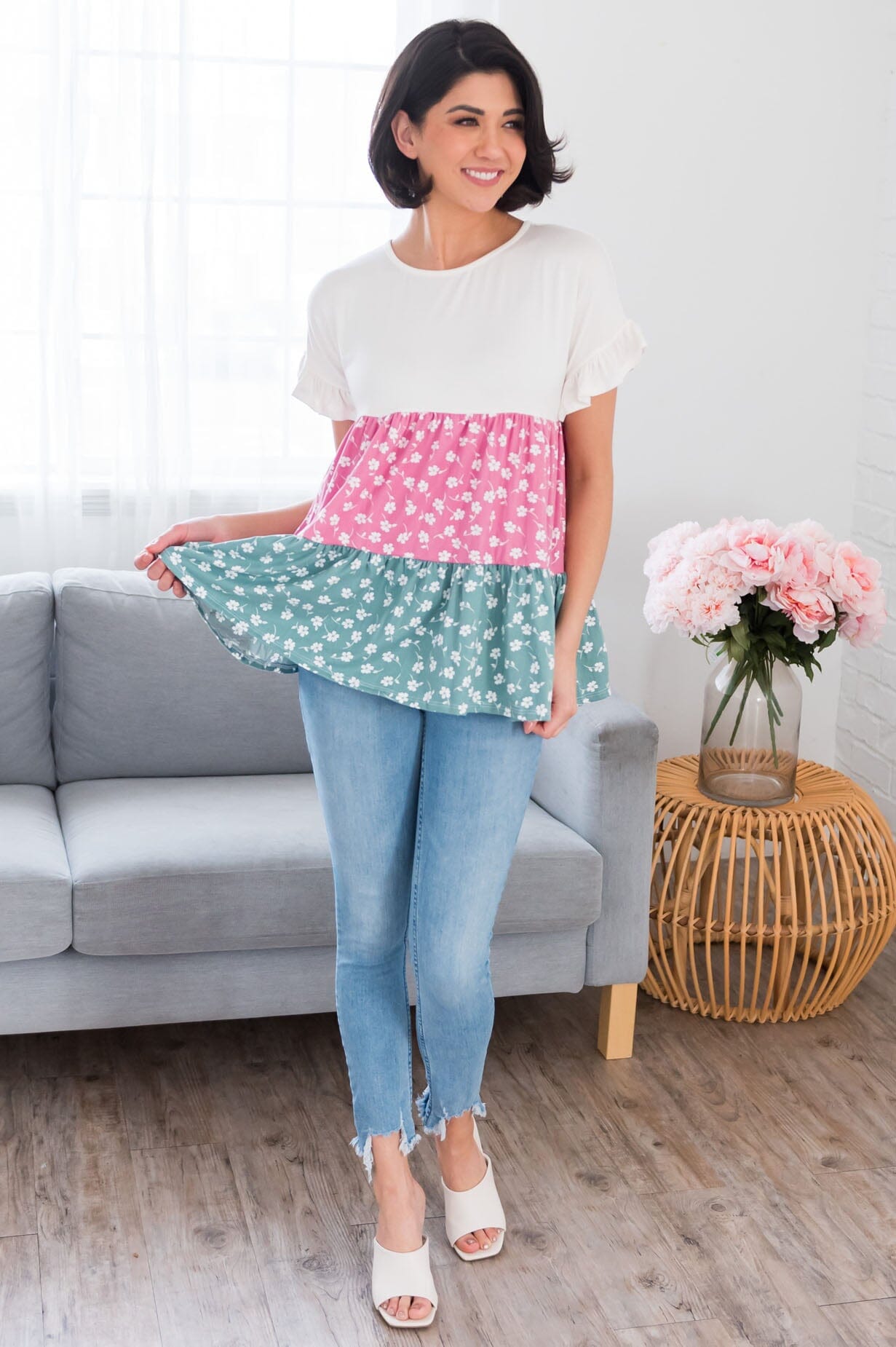 Leading With Love Modest Top Tops vendor-unknown