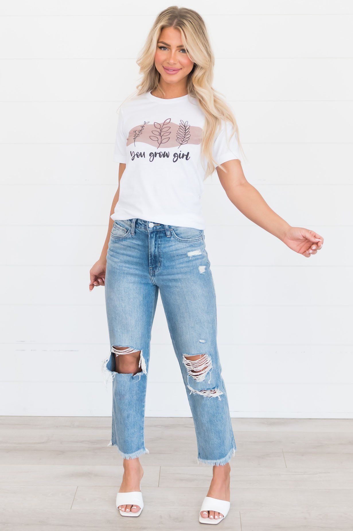 You Grow Girl Modest Tee Modest Dresses vendor-unknown