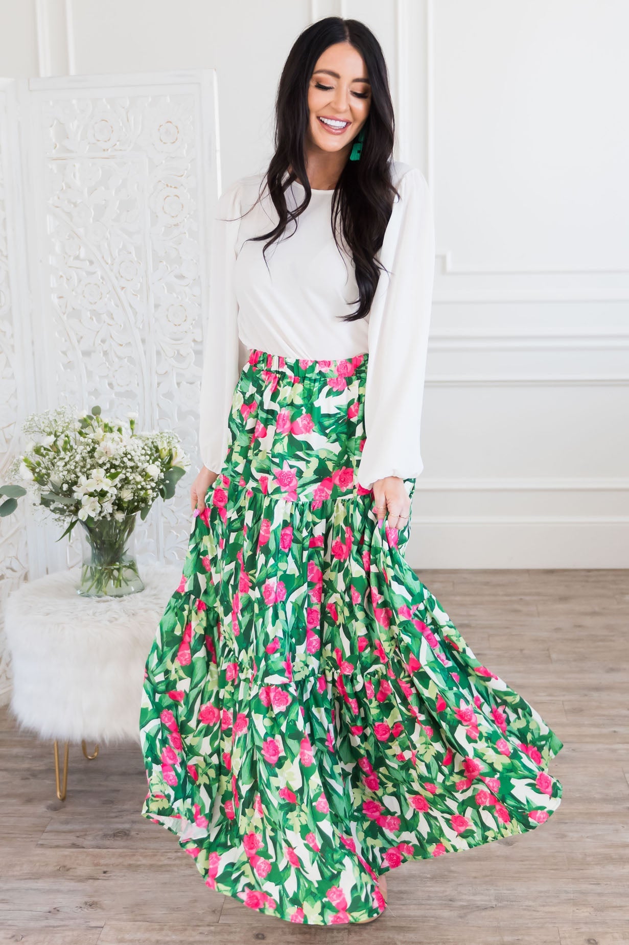 Day Dreamers Modest Maxi Skirt Skirts vendor-unknown