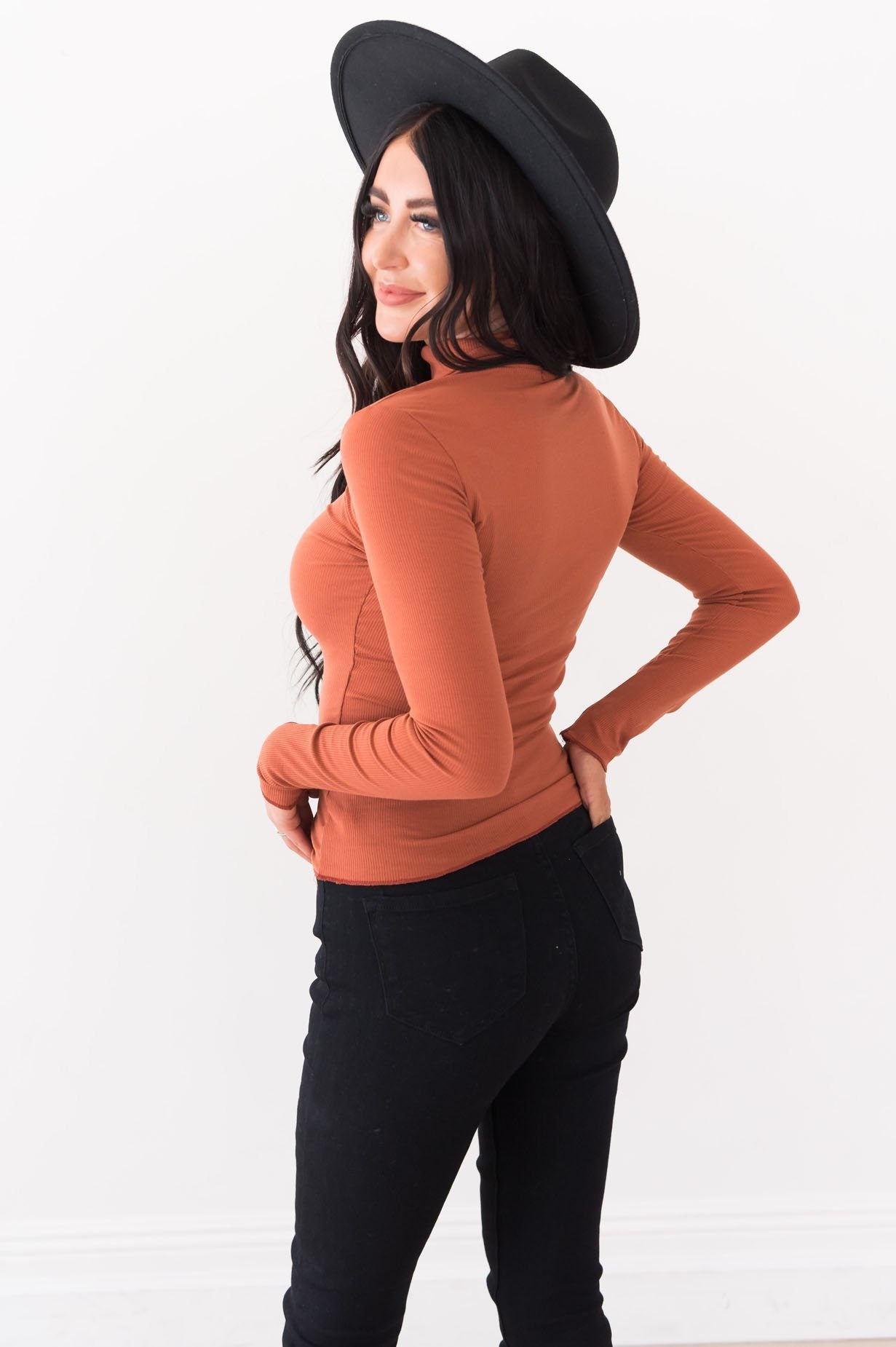 By The Fireside Modest Turtleneck Modest Dresses vendor-unknown