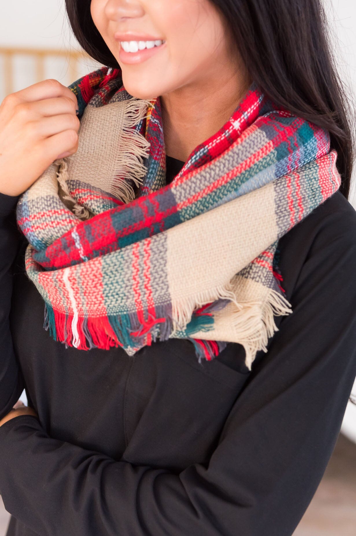 Christmas Caroling Woven Scarf Accessories & Shoes Leto Accessories