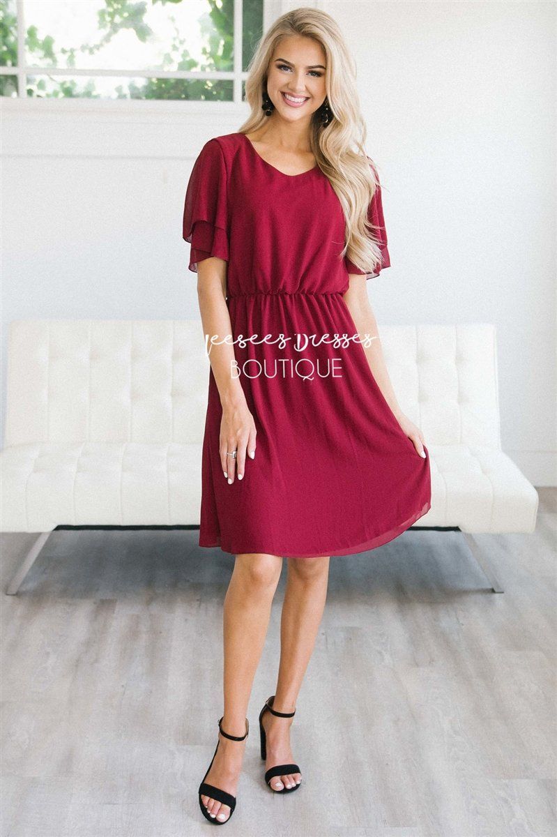 The Claire Chiffon Dress Modest Dresses vendor-unknown