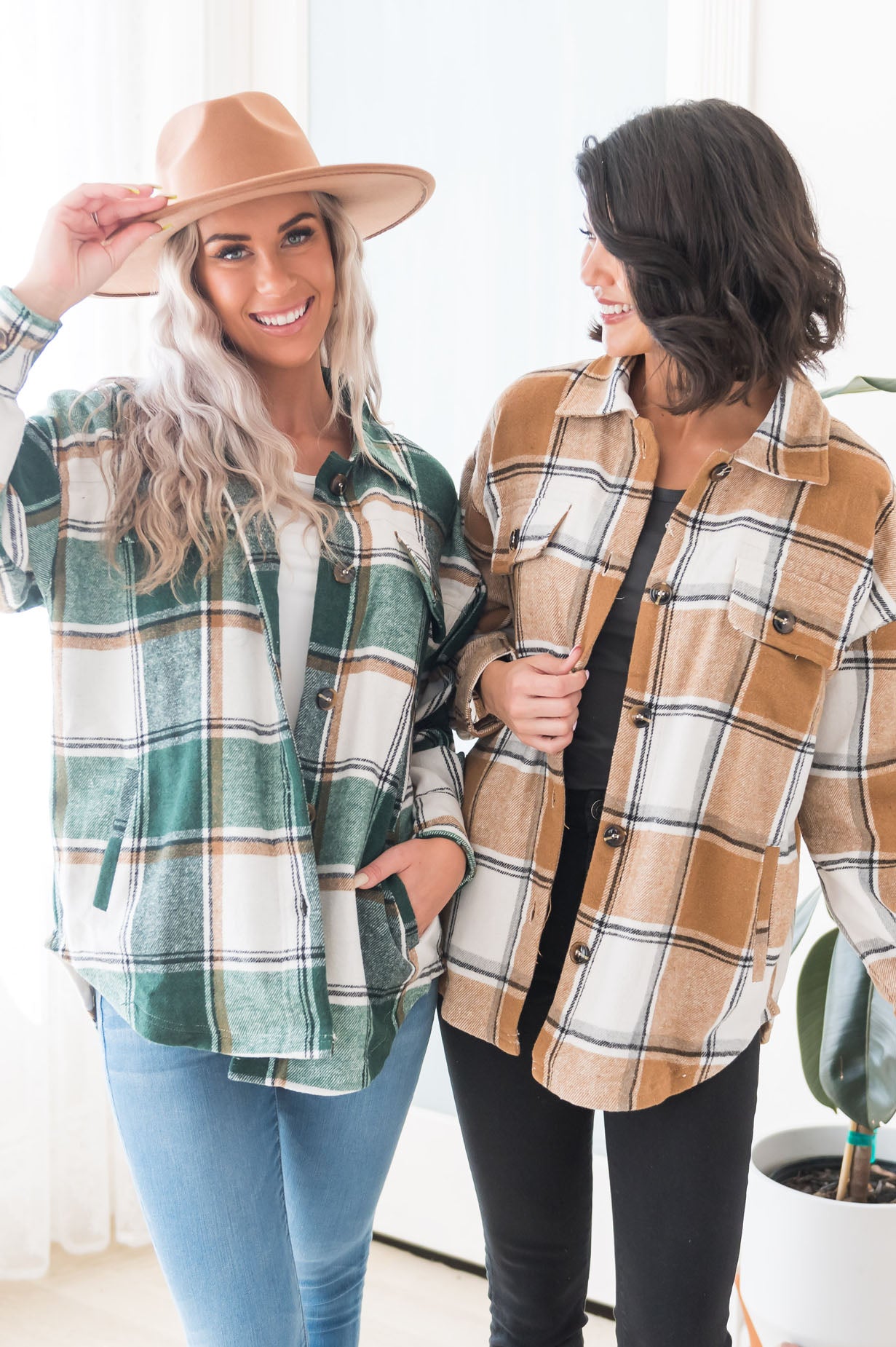 Forever Cozy Modest Plaid Jacket Modest Dresses vendor-unknown