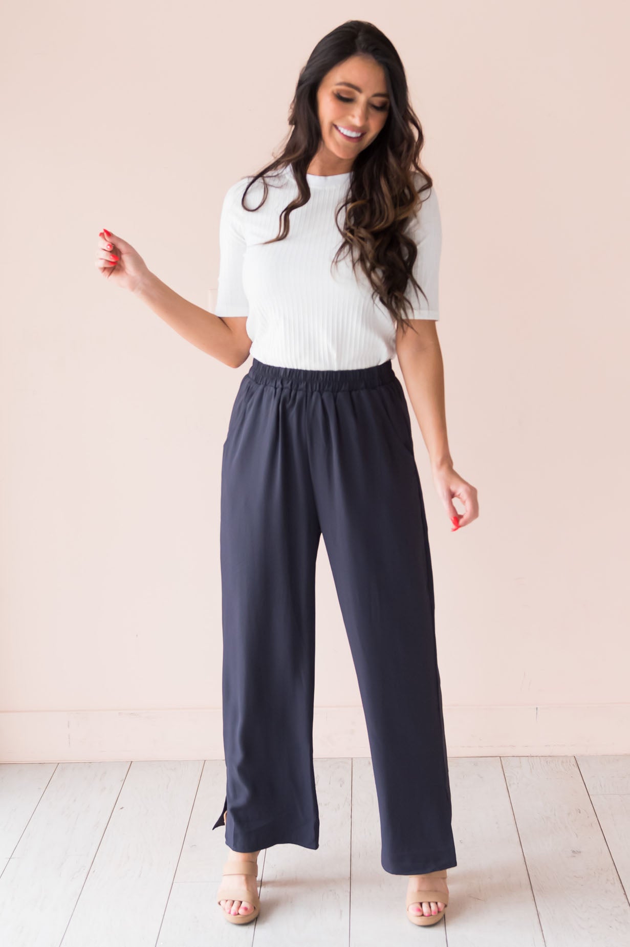 Business First Modest Palazzo Pants Modest Dresses vendor-unknown