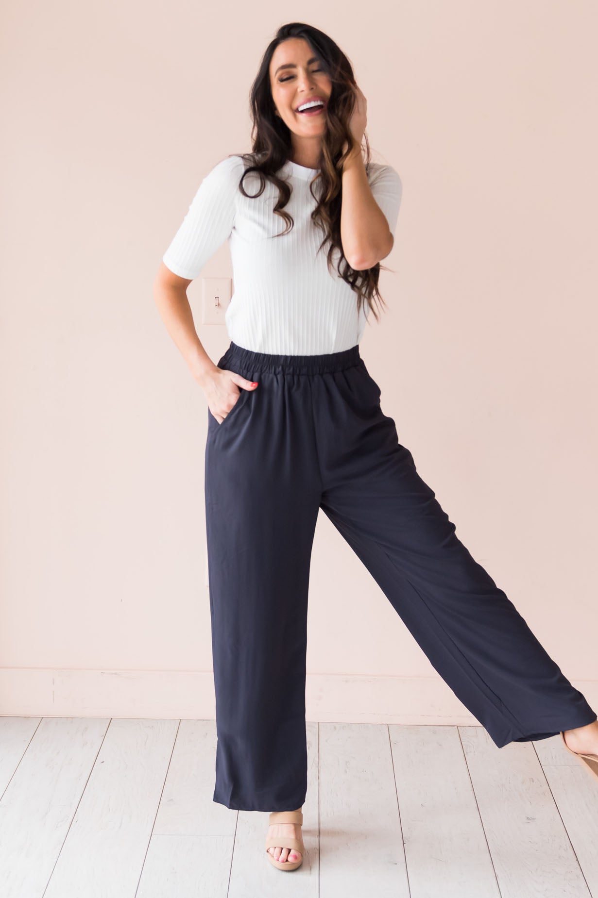 Business First Modest Palazzo Pants Modest Dresses vendor-unknown