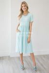 The Alexa Modest Dresses vendor-unknown S Mint Stripe