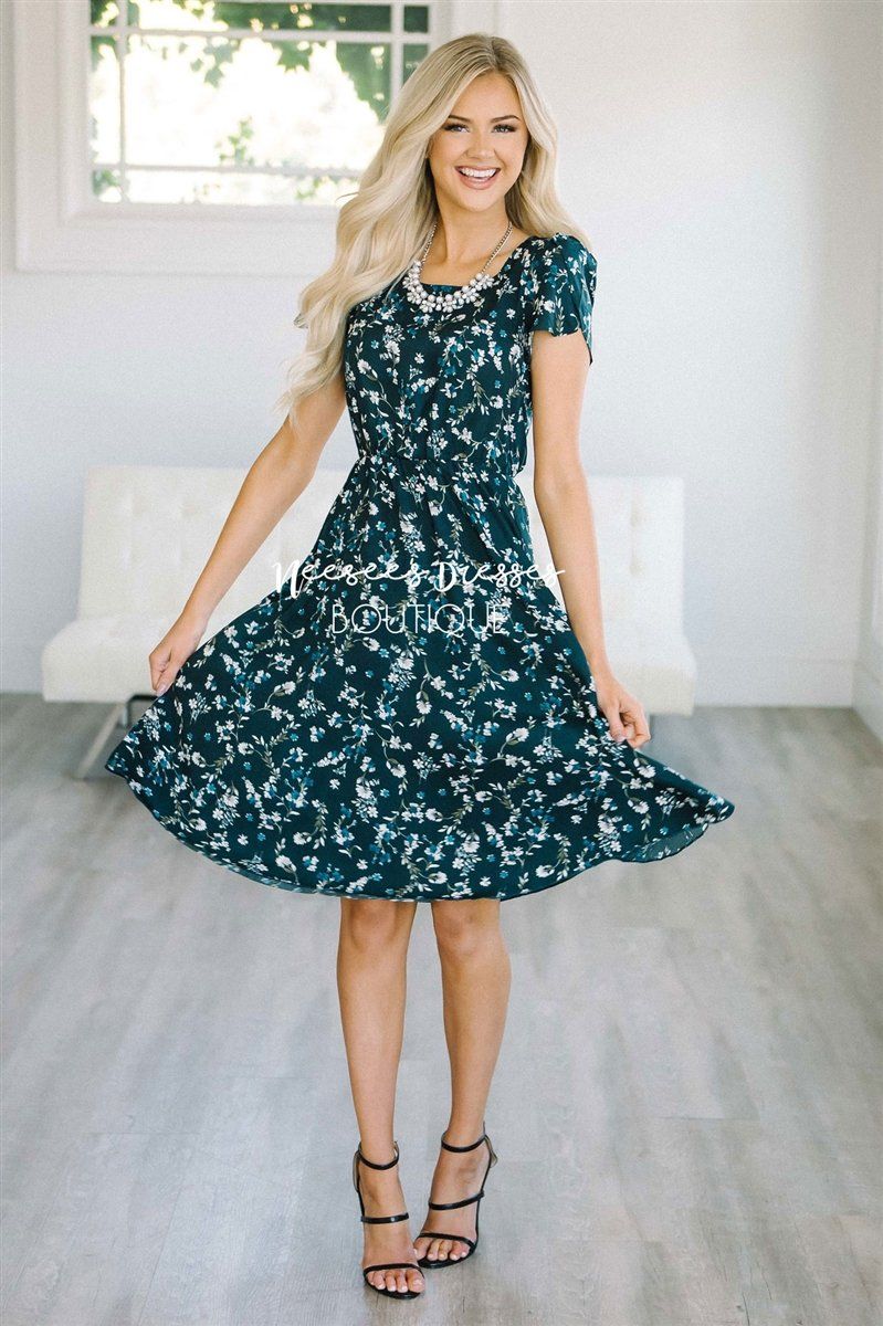 The Ellie Modest Dresses vendor-unknown Emerald XS
