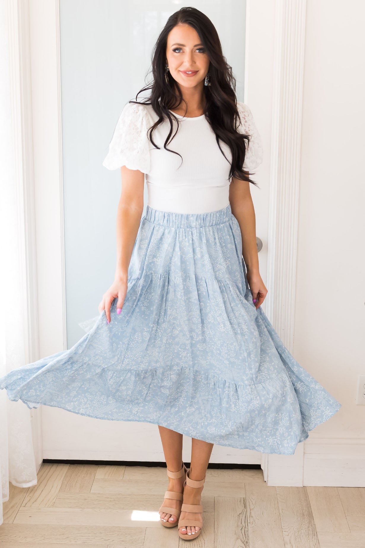 Today's Promise Modest Tier Skirt Modest Dresses vendor-unknown