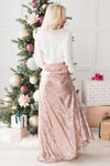 Glamorous Gala Sequin Maxi Skirt Modest Dresses vendor-unknown
