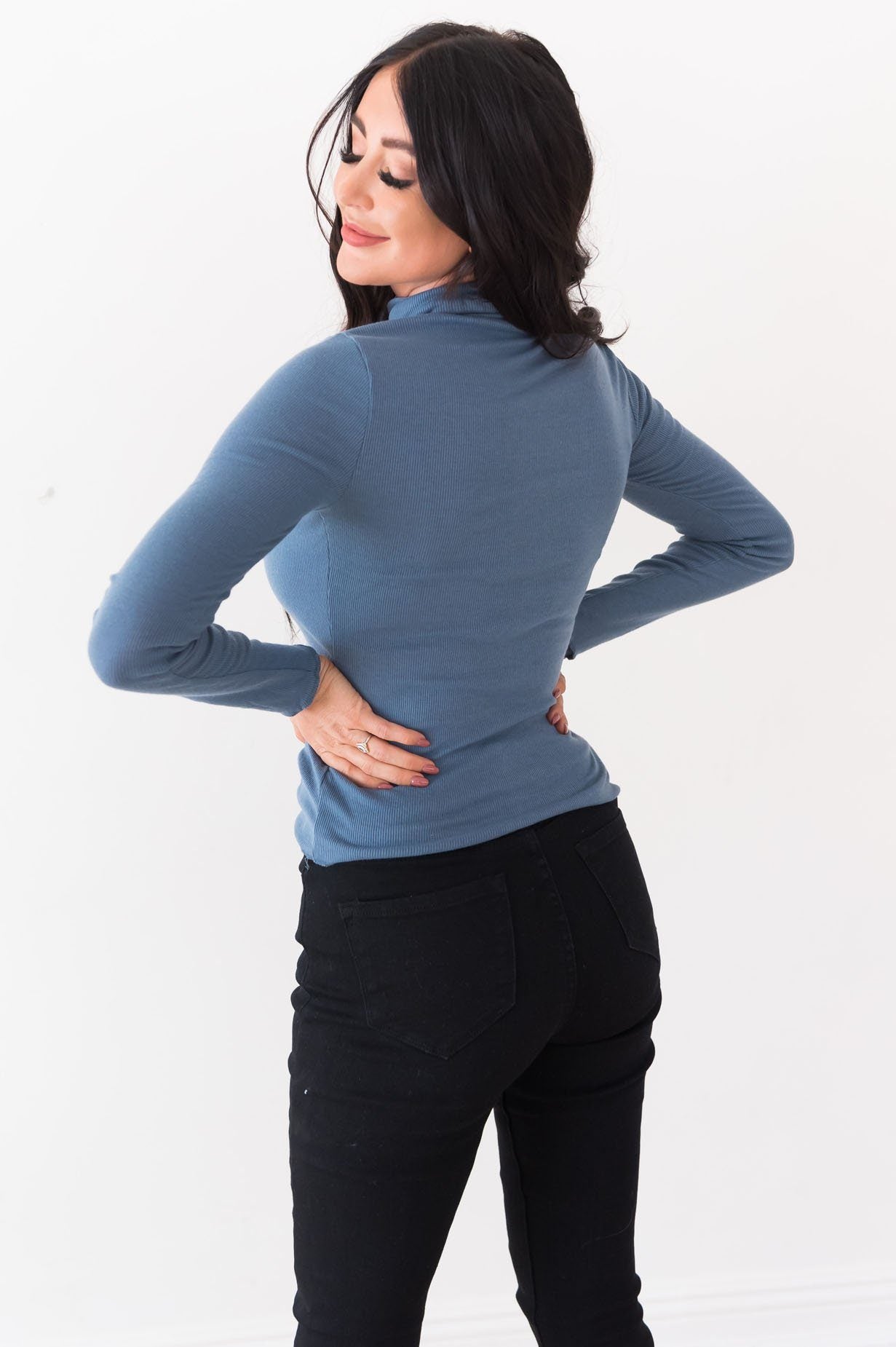 By The Fireside Modest Turtleneck Modest Dresses vendor-unknown