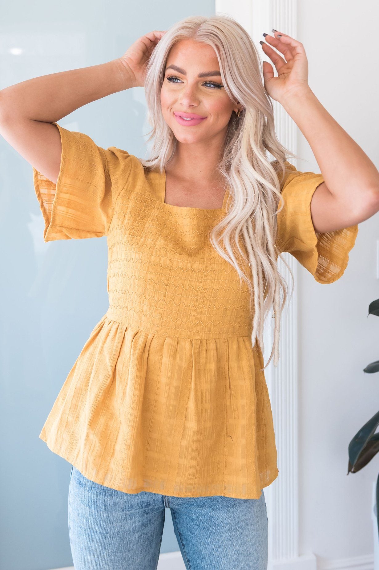 Hopeful Honey Modest Blouse Modest Dresses vendor-unknown