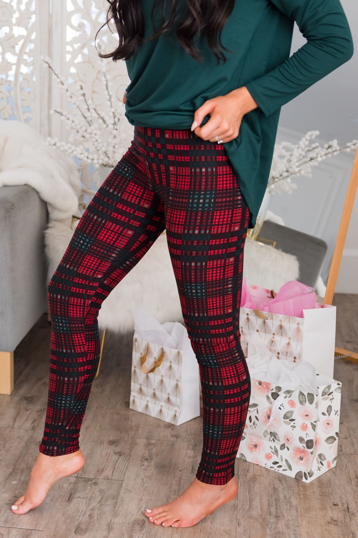 Merry Christmas Darling Christmas Leggings Accessories & Shoes vendor-unknown
