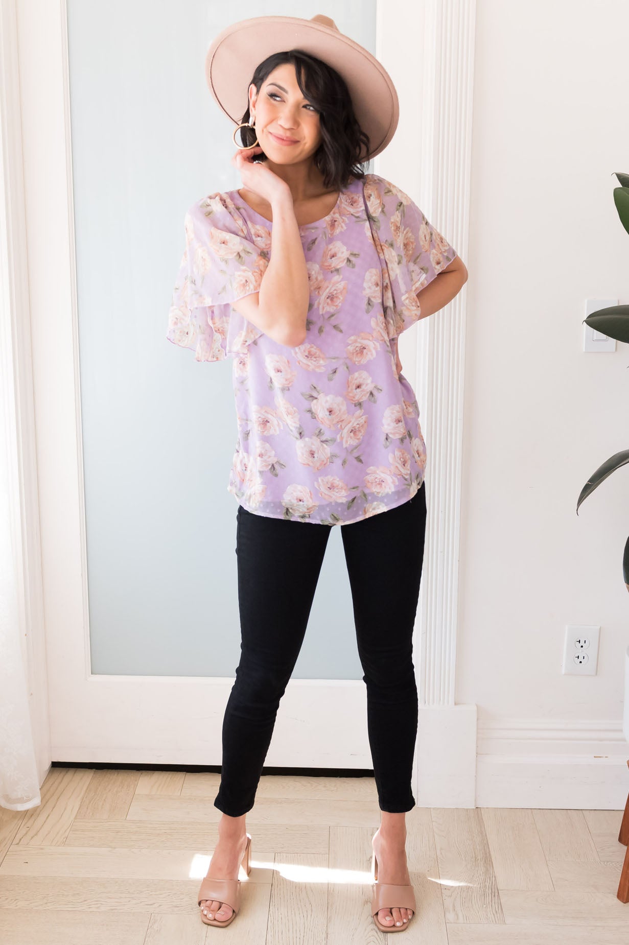 Promises, Promises Modest Flutter Sleeve Blouse NeeSee's Dresses