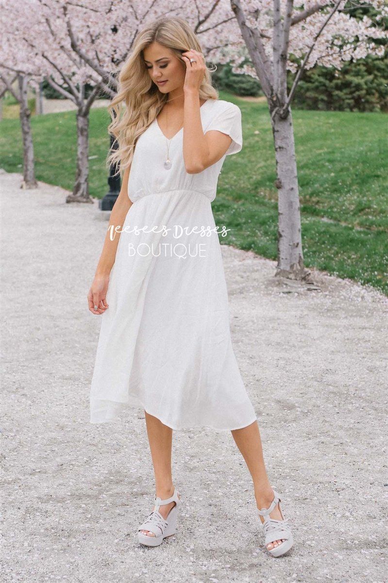 The Aubrey - Short Sleeves Modest Dresses vendor-unknown