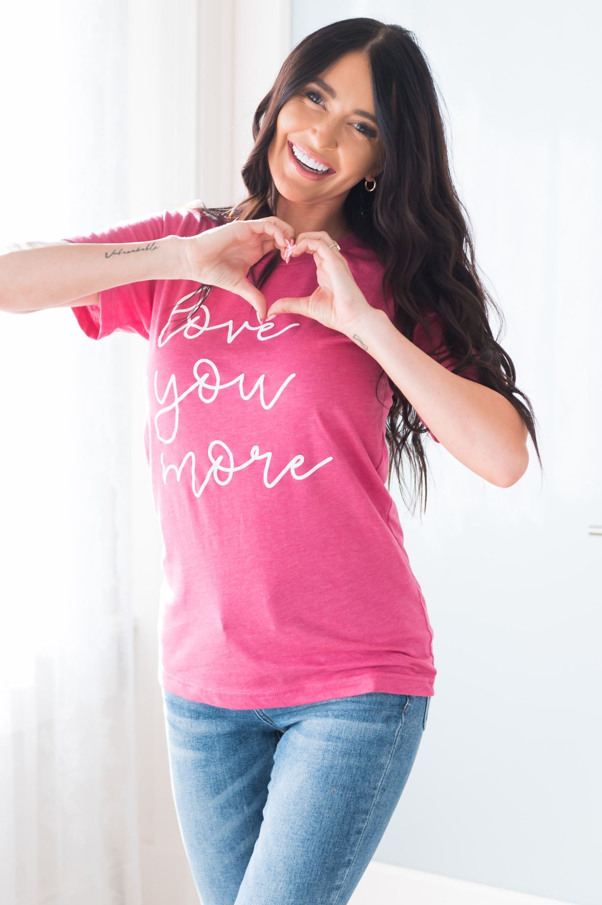 Love You More Modest Tee Modest Dresses vendor-unknown