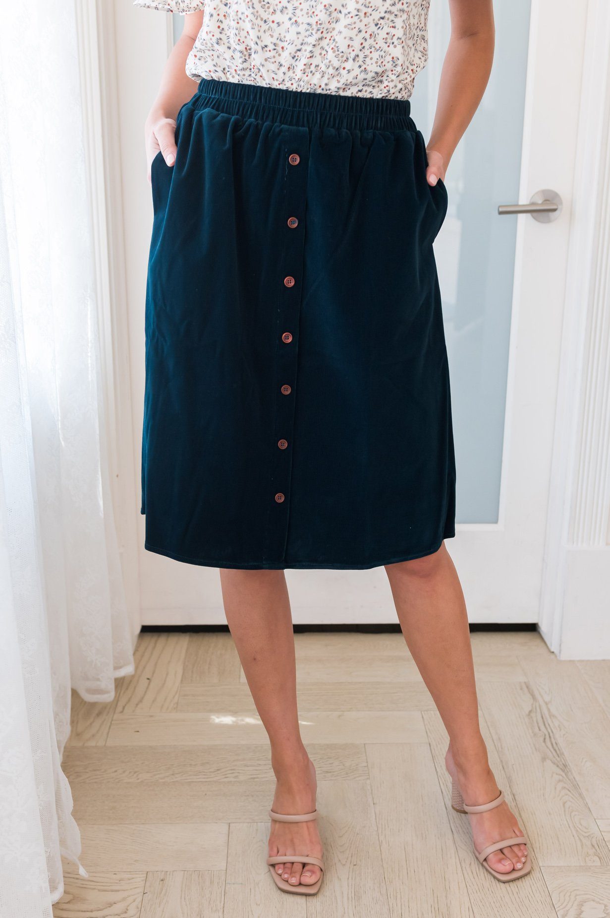 Always First Modest Corduroy Skirt Modest Dresses vendor-unknown