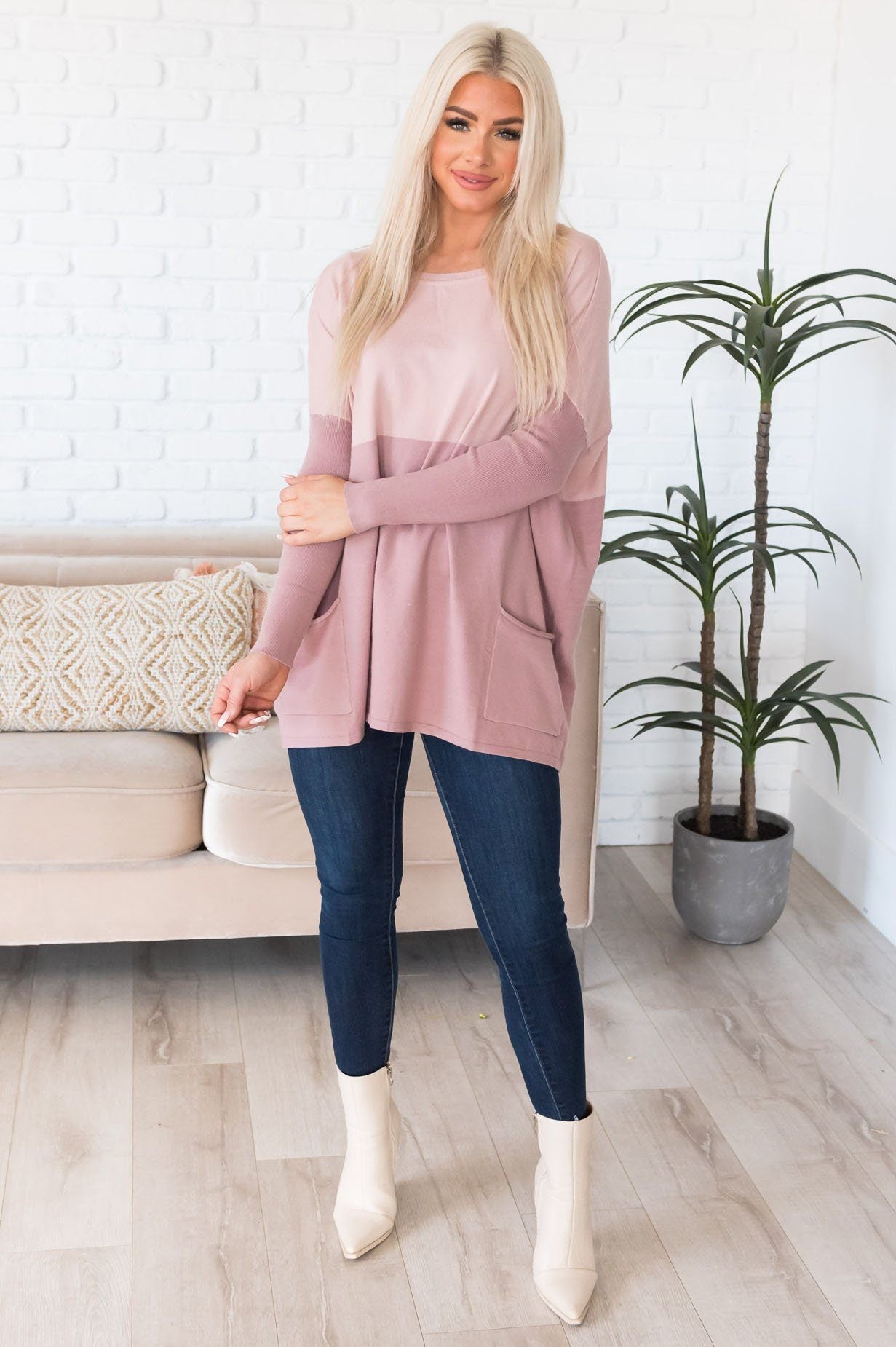 Warm Embrace Modest Sweater Tops vendor-unknown