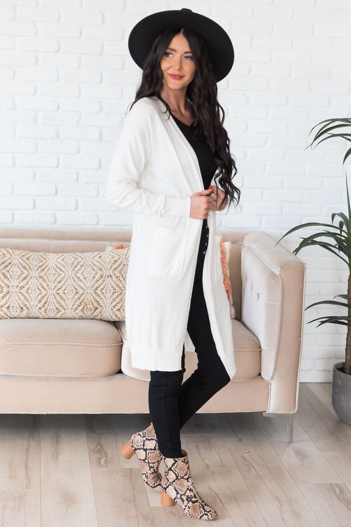 Autumn in the Air Pocket Cardigan Modest Dresses vendor-unknown