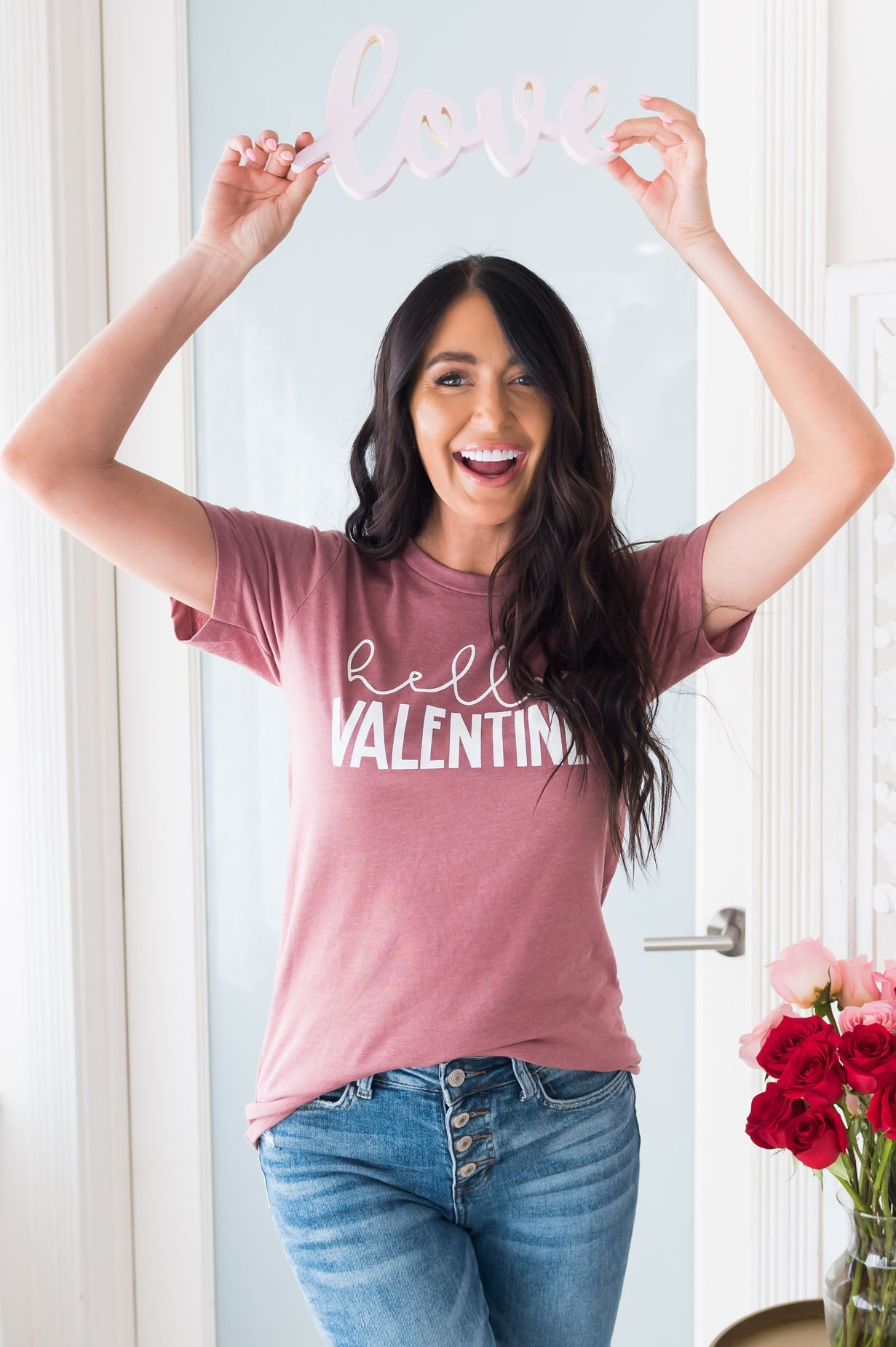 Hello Valentine Modest Tee Modest Dresses vendor-unknown