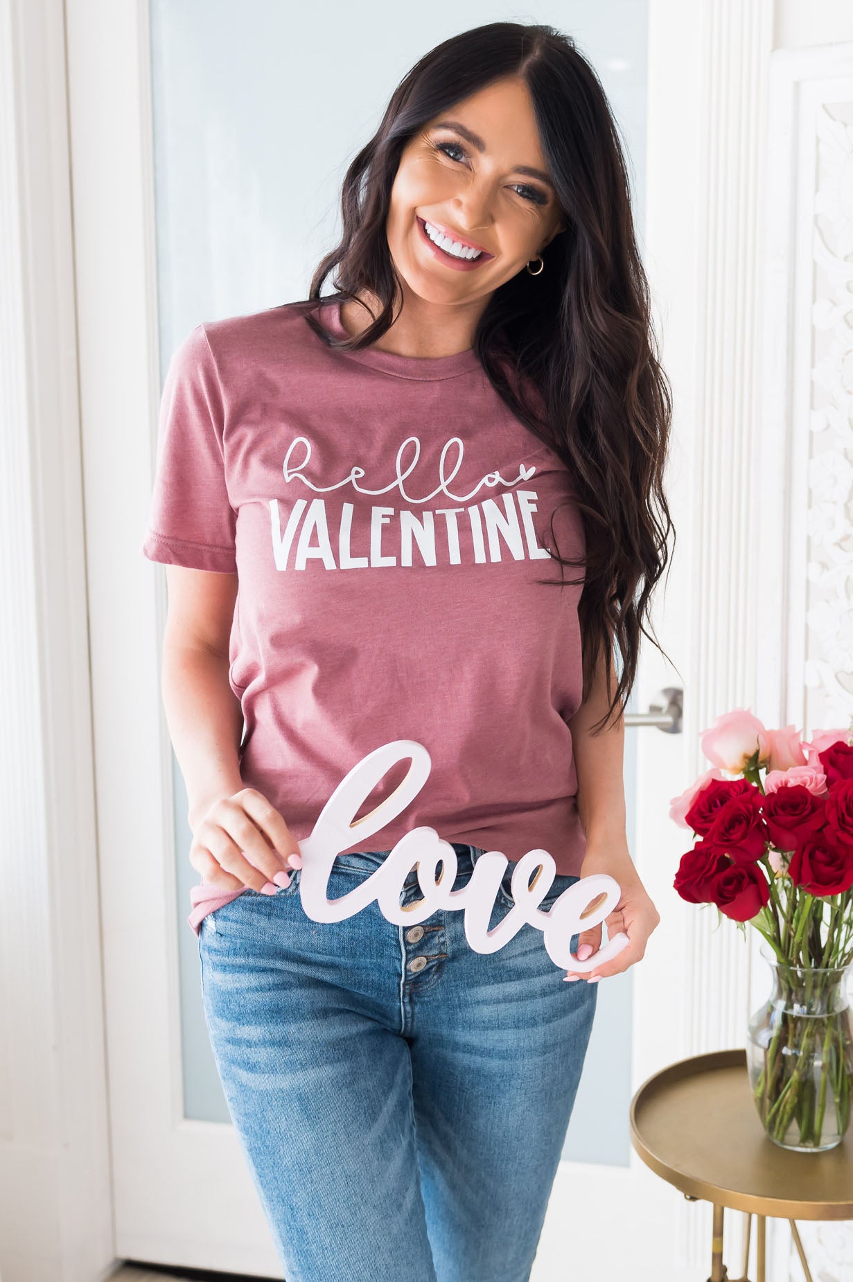 Hello Valentine Modest Tee Modest Dresses vendor-unknown