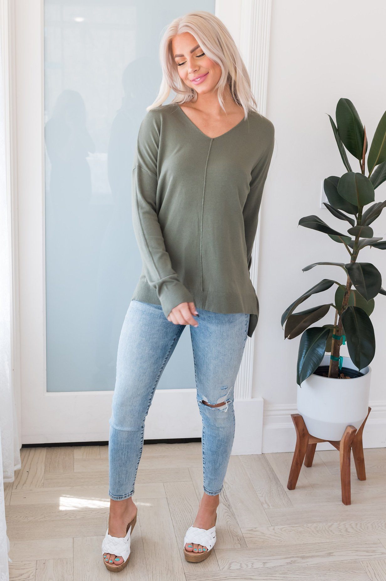 Harvest Season Modest Sweater Tops vendor-unknown