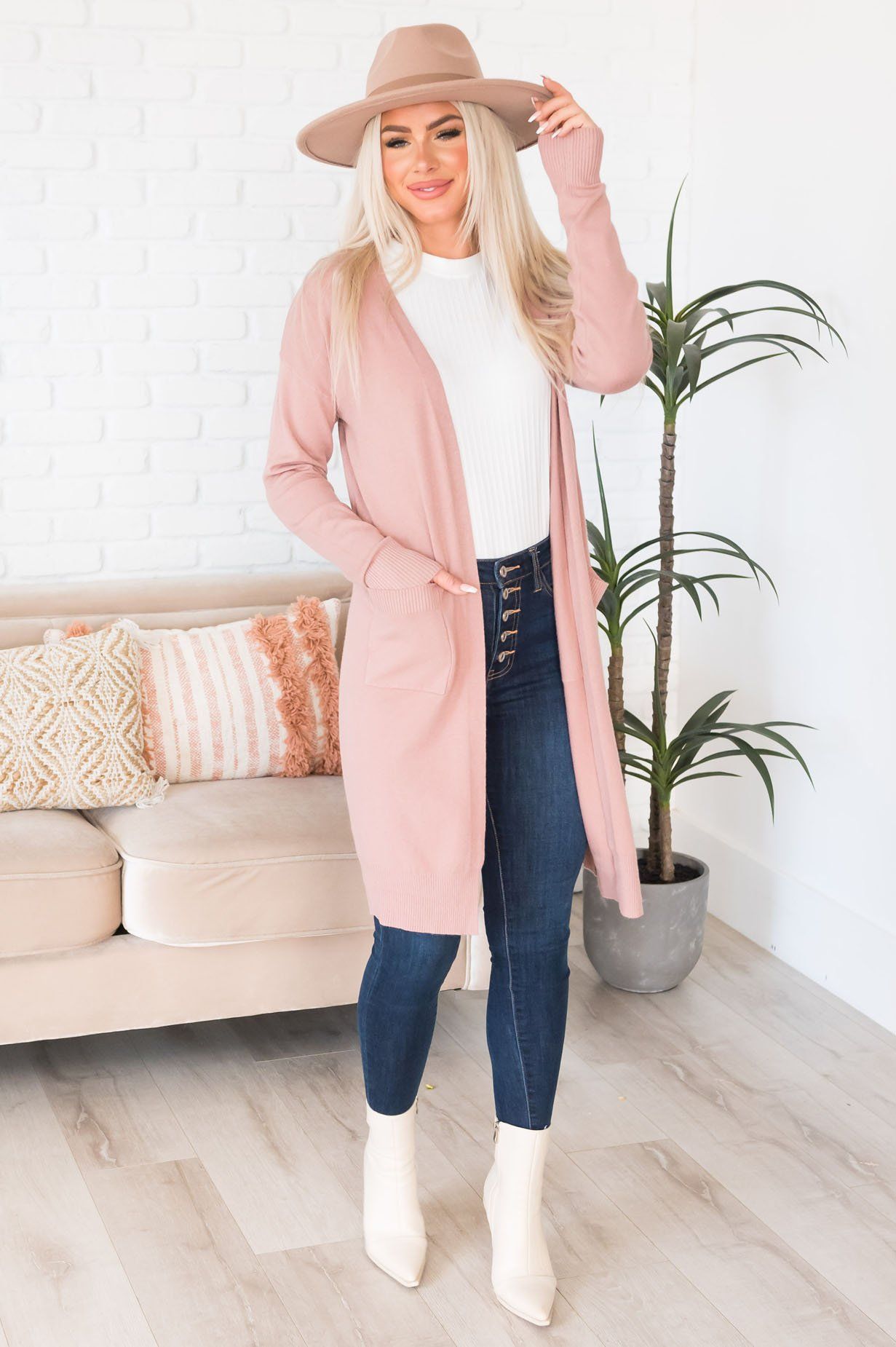 Autumn in the Air Pocket Cardigan Modest Dresses vendor-unknown