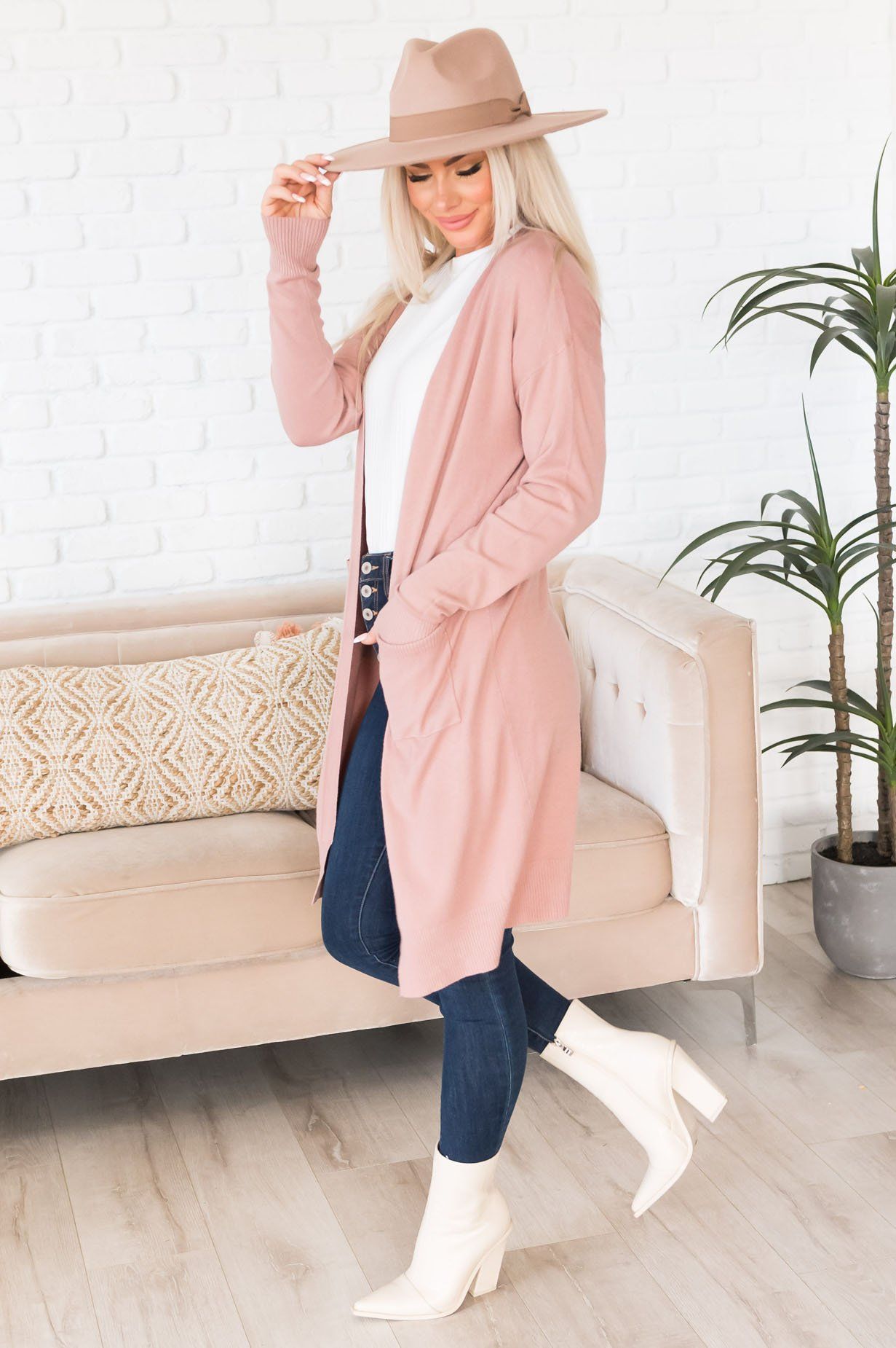 Autumn in the Air Pocket Cardigan Modest Dresses vendor-unknown