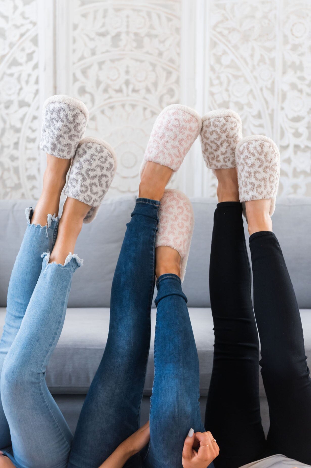 Cuddle Up Leopard Print Slippers Accessories & Shoes Leto Accessories