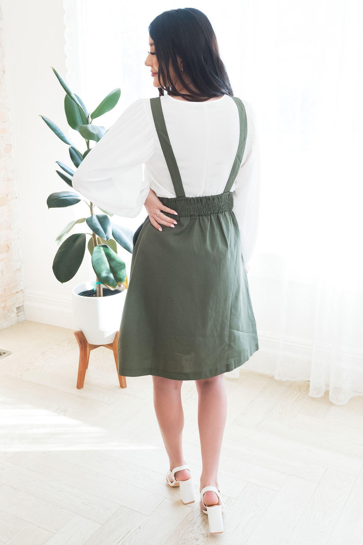 The Marzia Modest Overall Dress Modest Dresses vendor-unknown