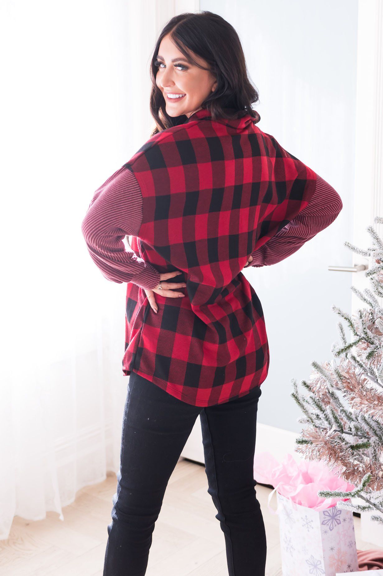 Prettiest Plaid Modest Blouse Modest Dresses vendor-unknown