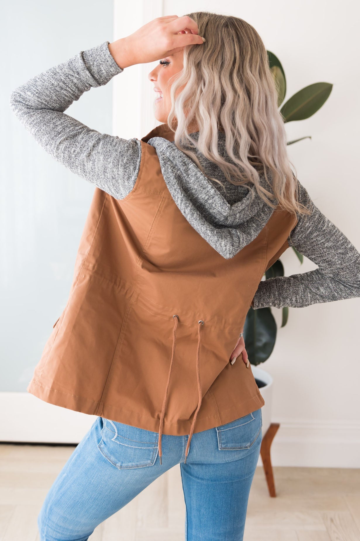 Bring on Fall Modest Light Weight Zip-Up Hoodie Modest Dresses vendor-unknown