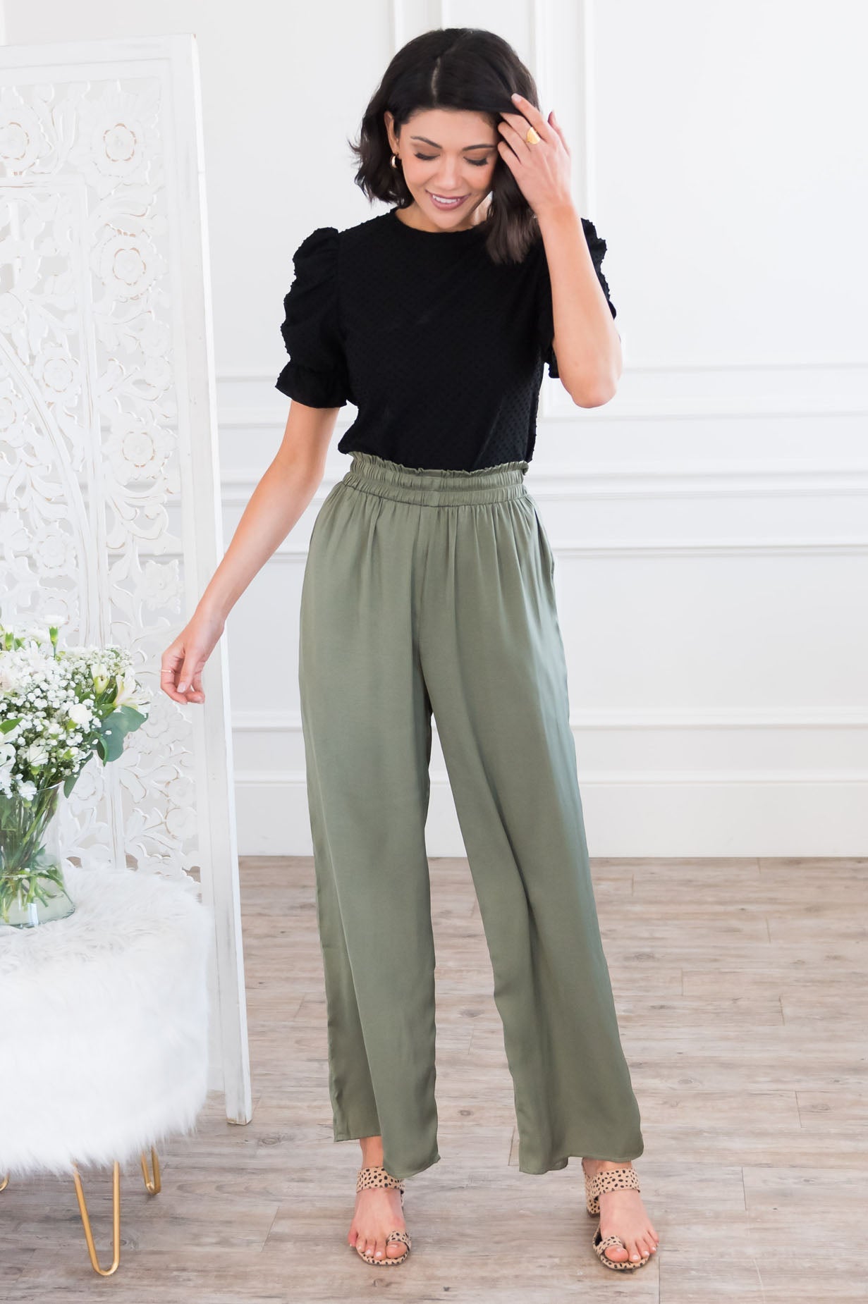 Beautiful Day Modest Wide Leg Pants Modest Dresses vendor-unknown