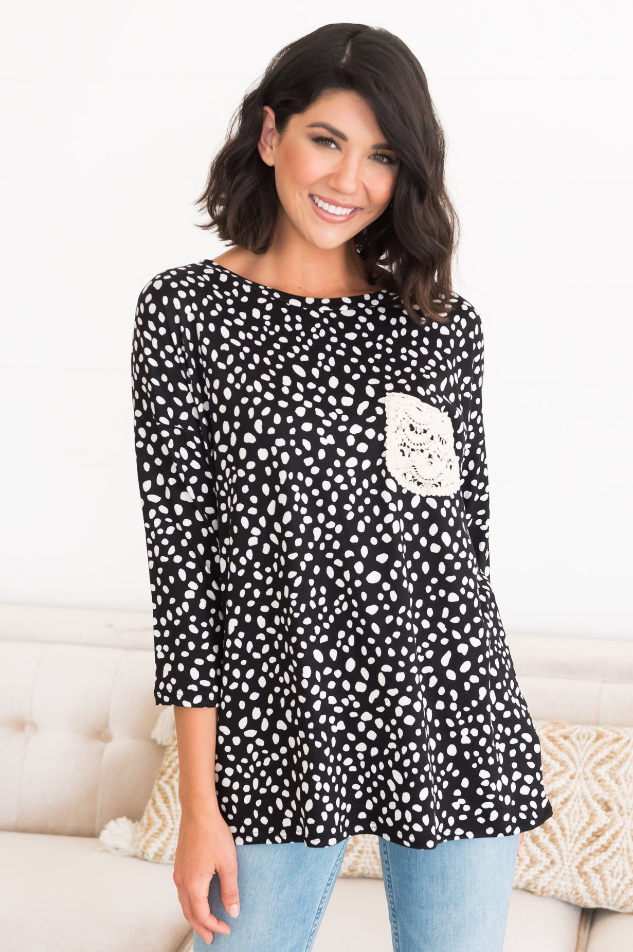 Irresistible Charm Modest Blouse Modest Dresses vendor-unknown