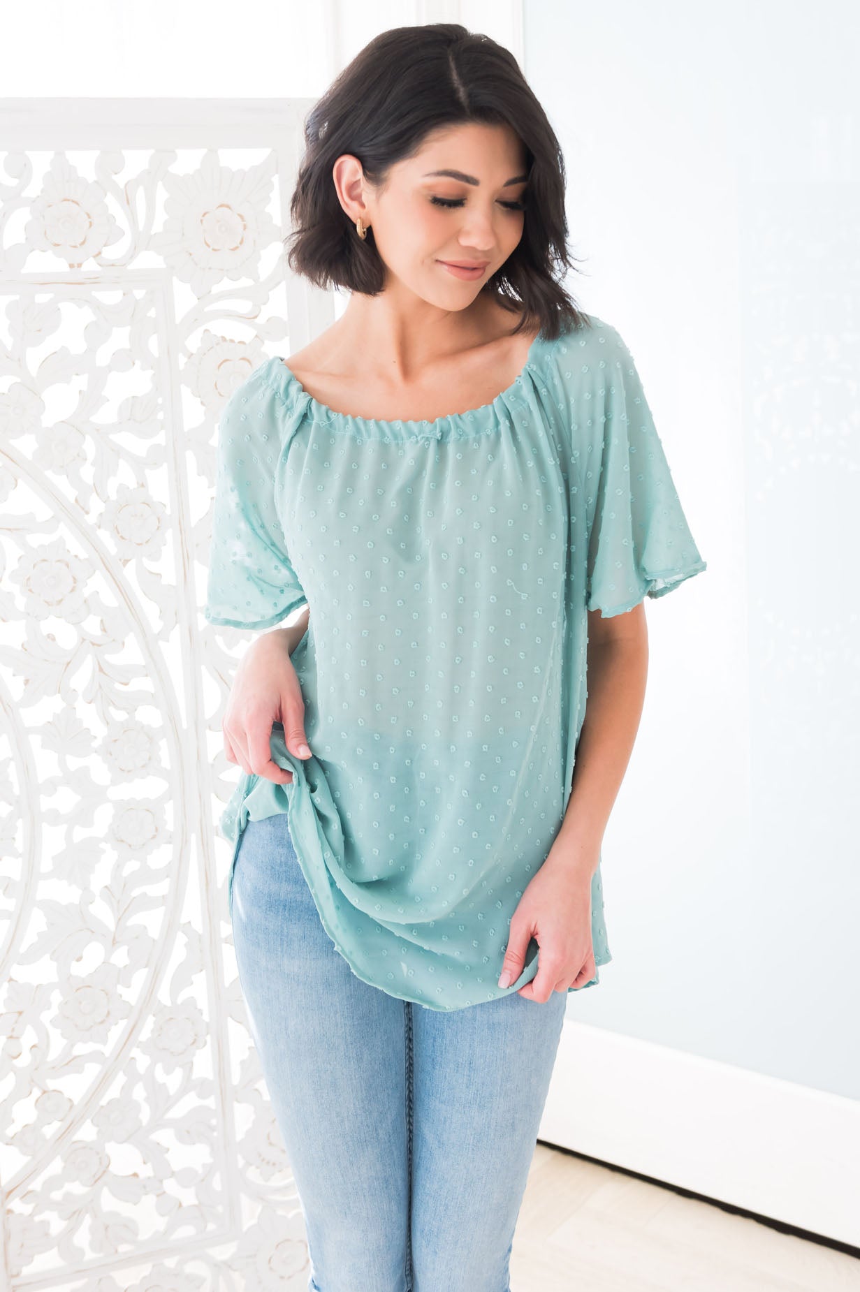 Fairest of Them All Modest Blouse Tops vendor-unknown