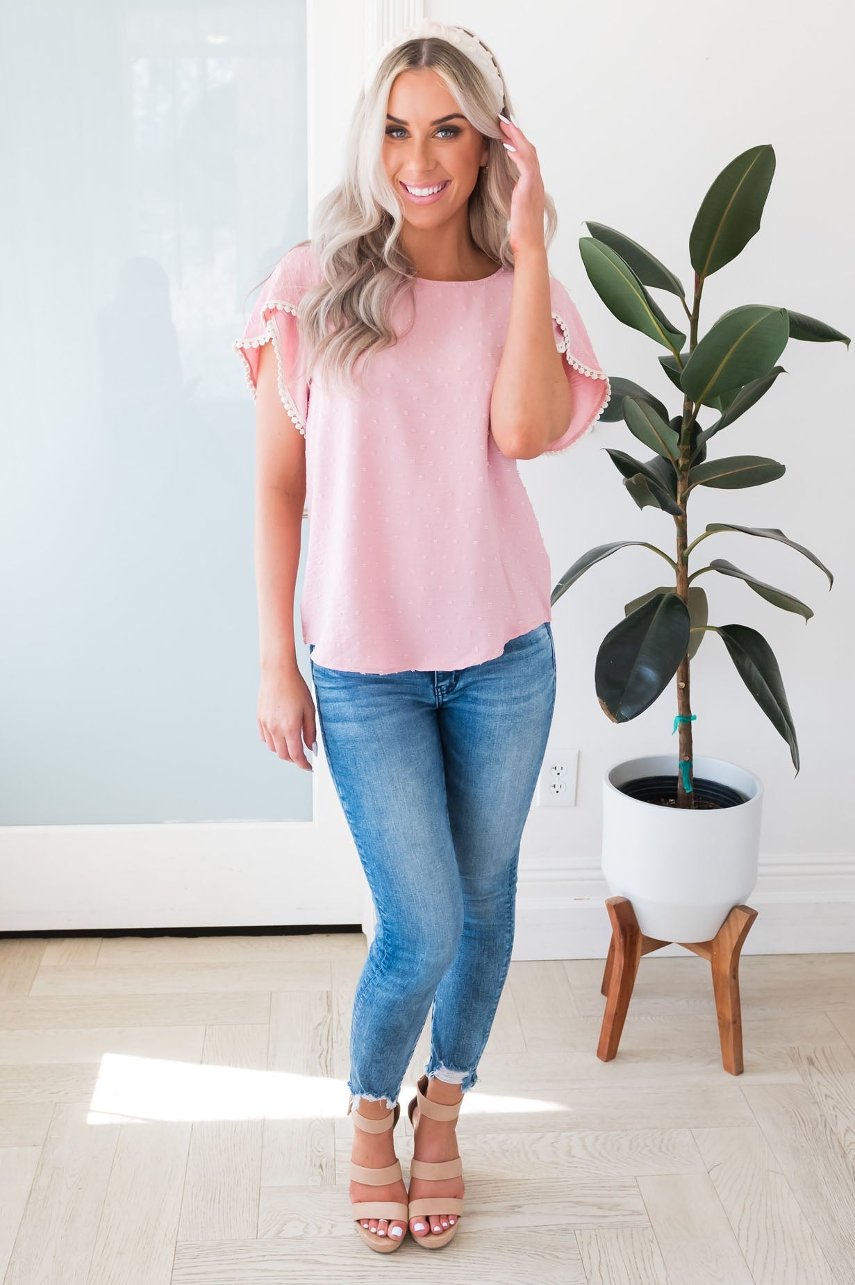 Pretty Pom Pom Modest Top NeeSee's Dresses