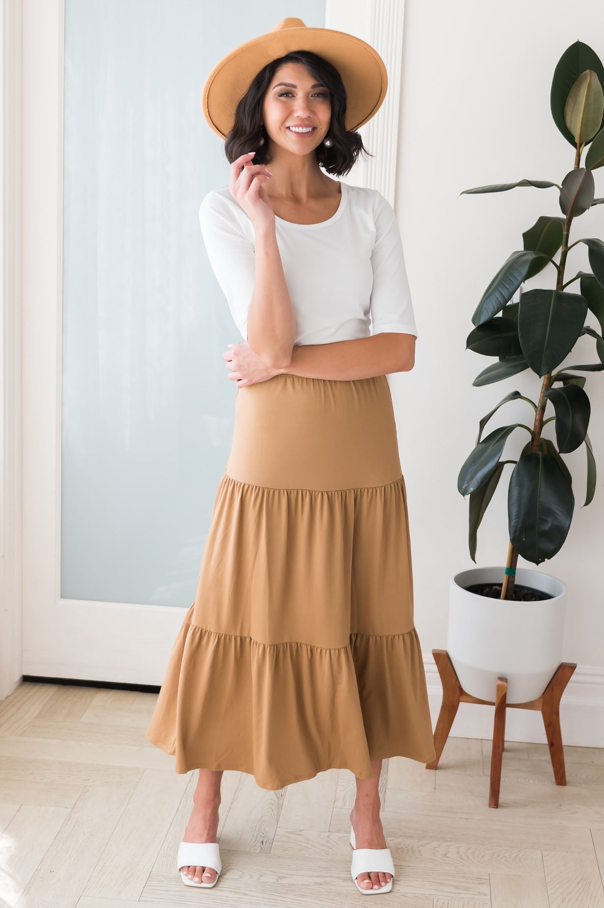 Autumn Delight Modest Maxi Skirt Skirts vendor-unknown