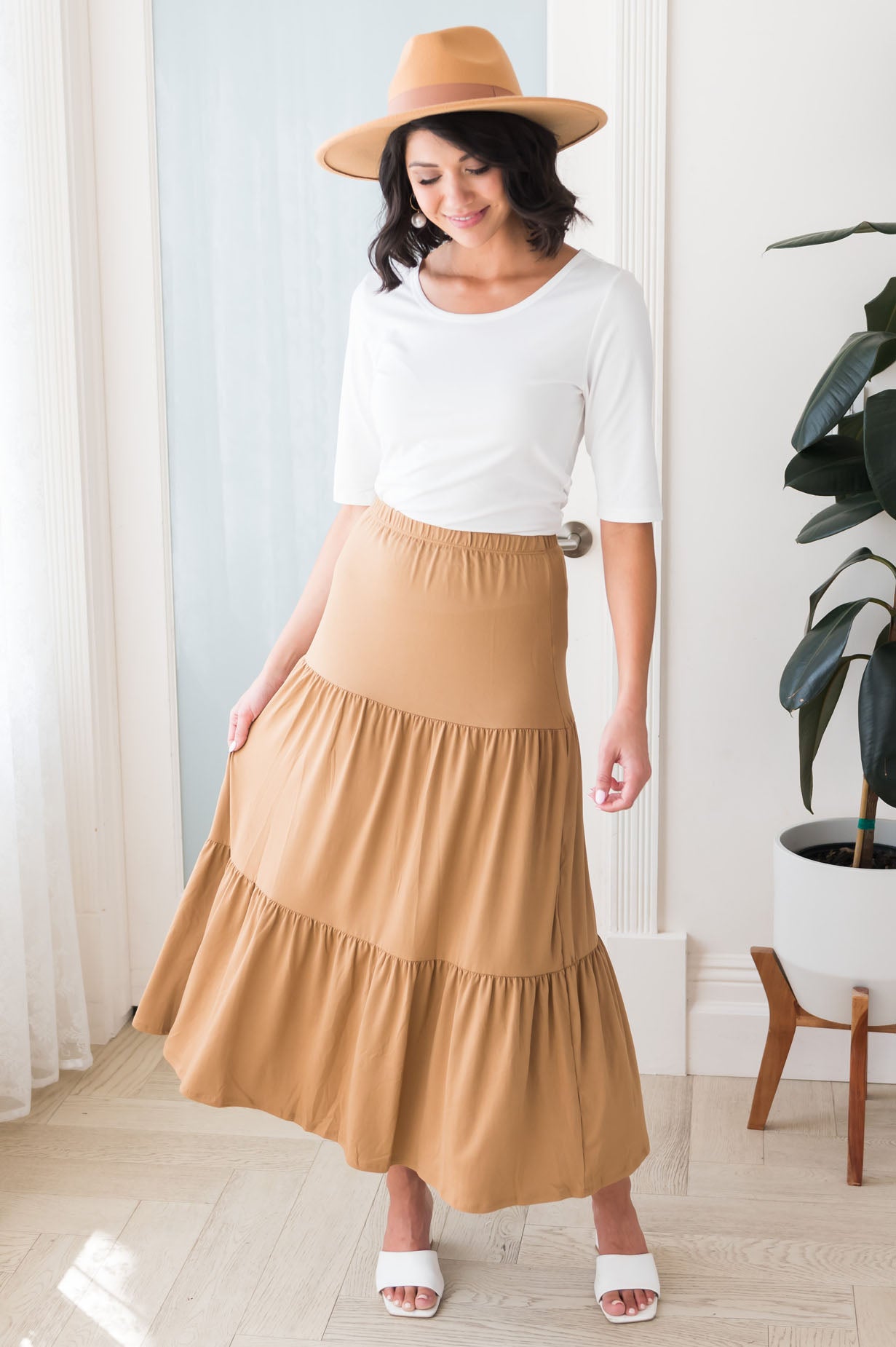 Autumn Delight Modest Maxi Skirt Skirts vendor-unknown