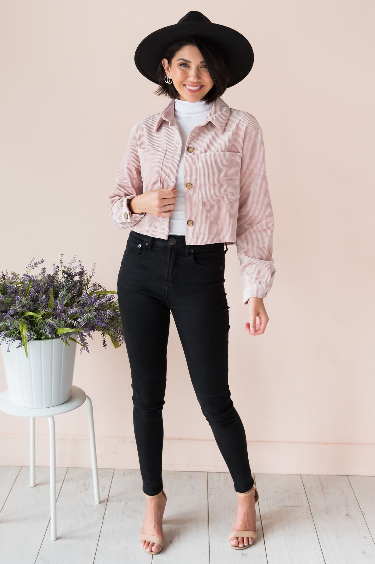 Trendy Vibes Modest Corduroy Jacket Modest Dresses vendor-unknown