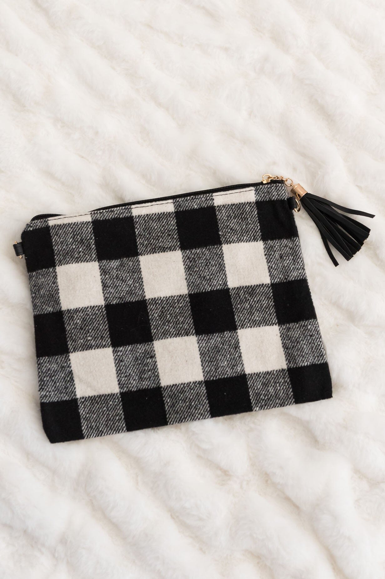 Everything You Need Buffalo Check Clutch Accessories & Shoes Leto Accessories