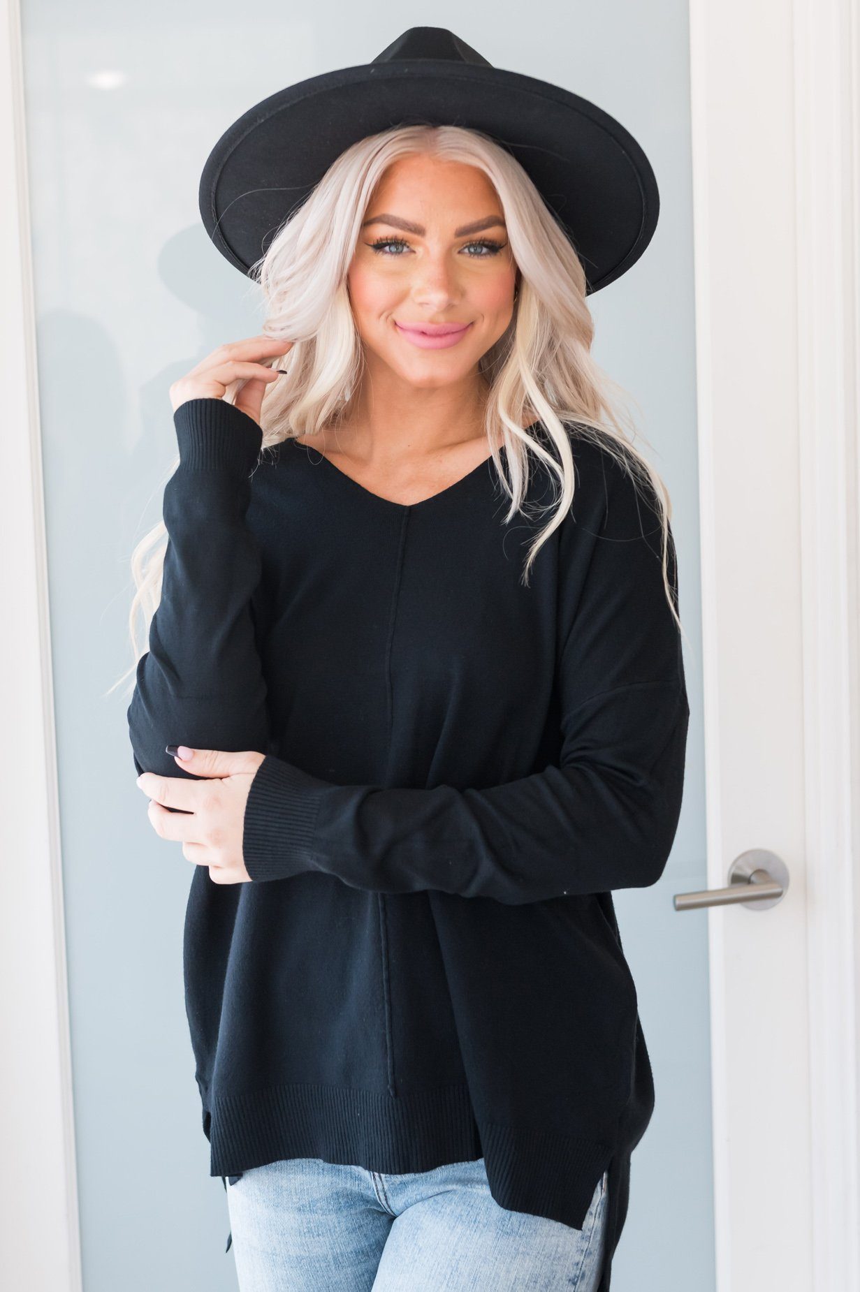 Harvest Season Modest Sweater Tops vendor-unknown