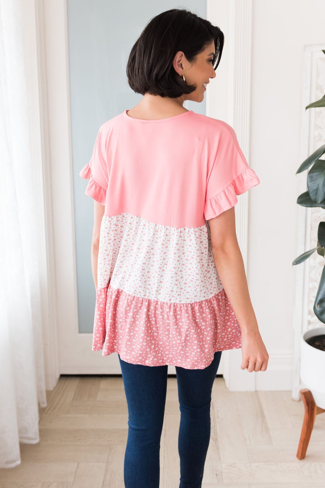 Genuine Soul Tiered Color-block Top NeeSee's Dresses