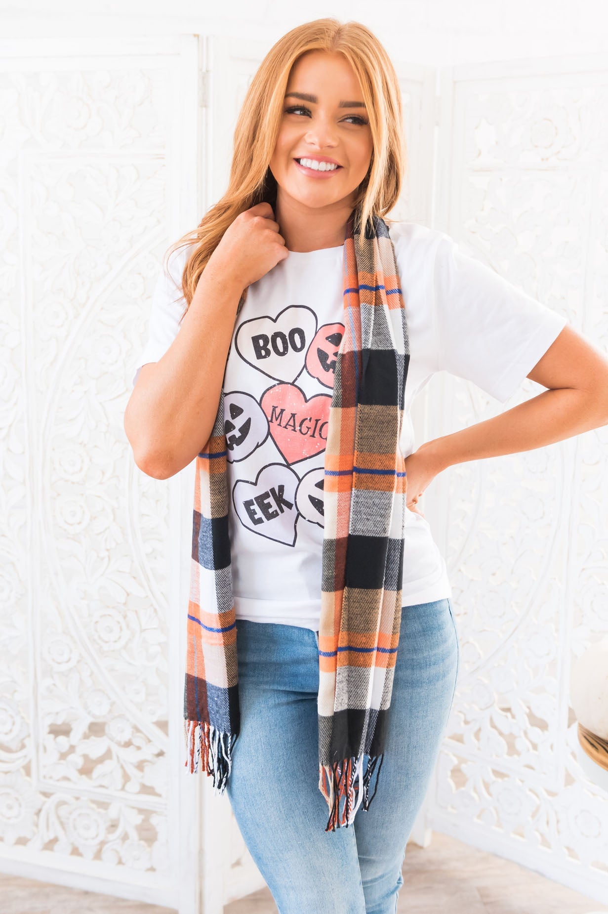 Halloween Candy Modest Graphic Tee Modest Dresses vendor-unknown