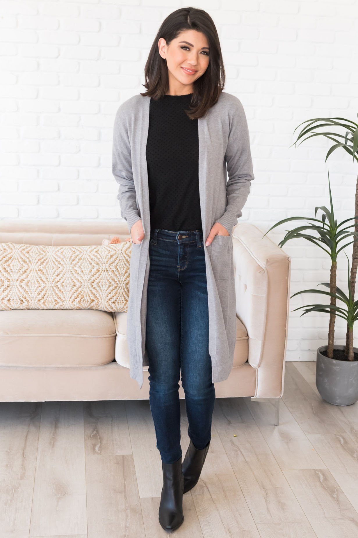 Autumn in the Air Pocket Cardigan Modest Dresses vendor-unknown