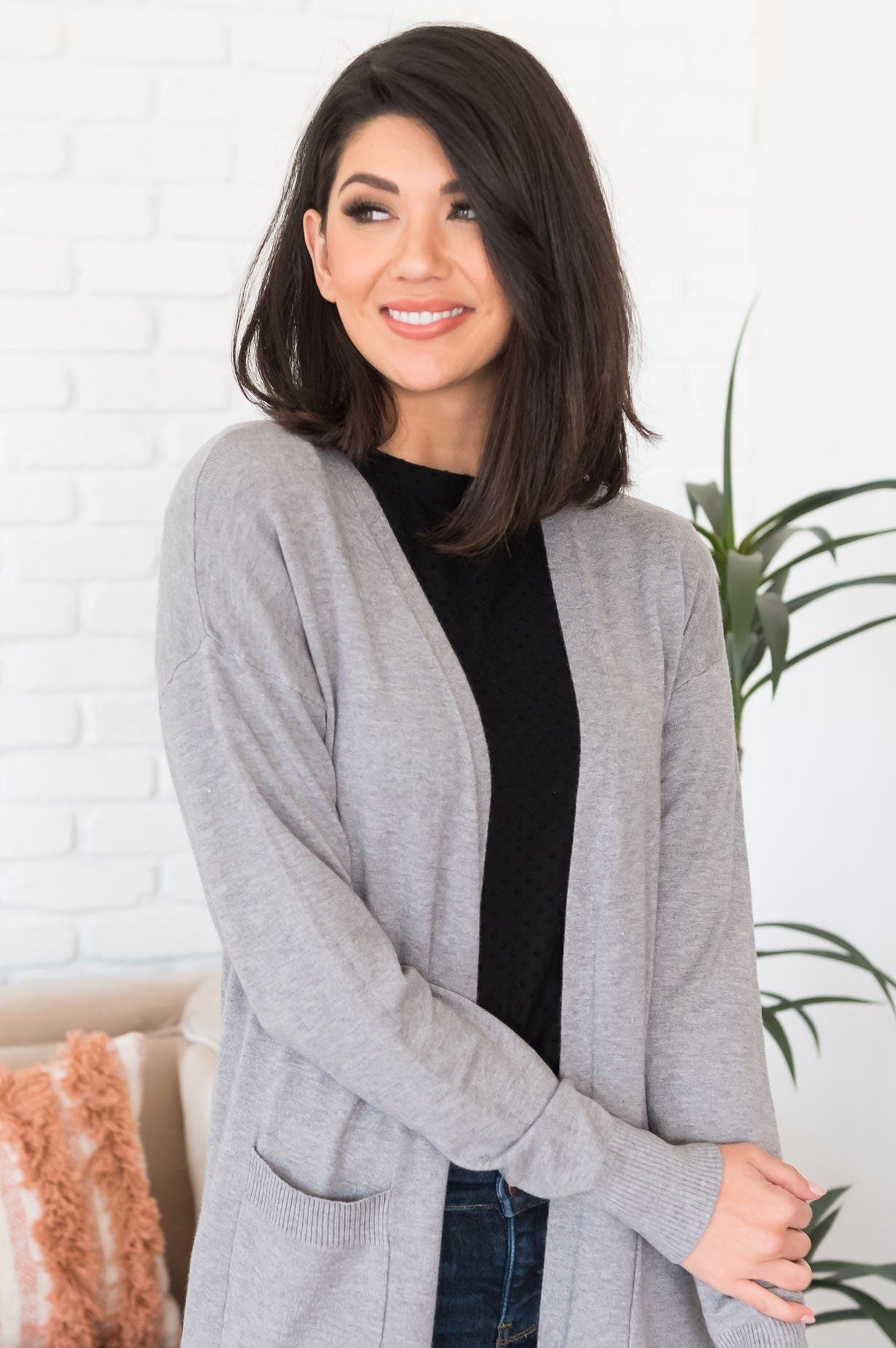 Autumn in the Air Pocket Cardigan Modest Dresses vendor-unknown