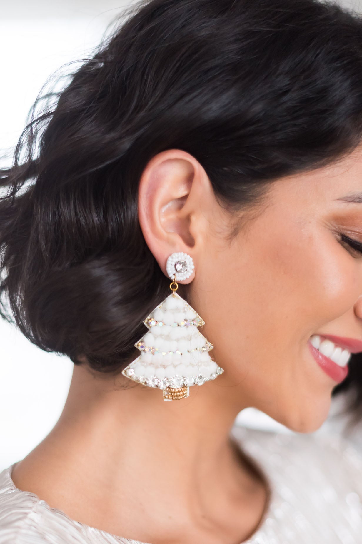 Pom Pom Christmas Tree Earrings Accessories & Shoes Leto Accessories