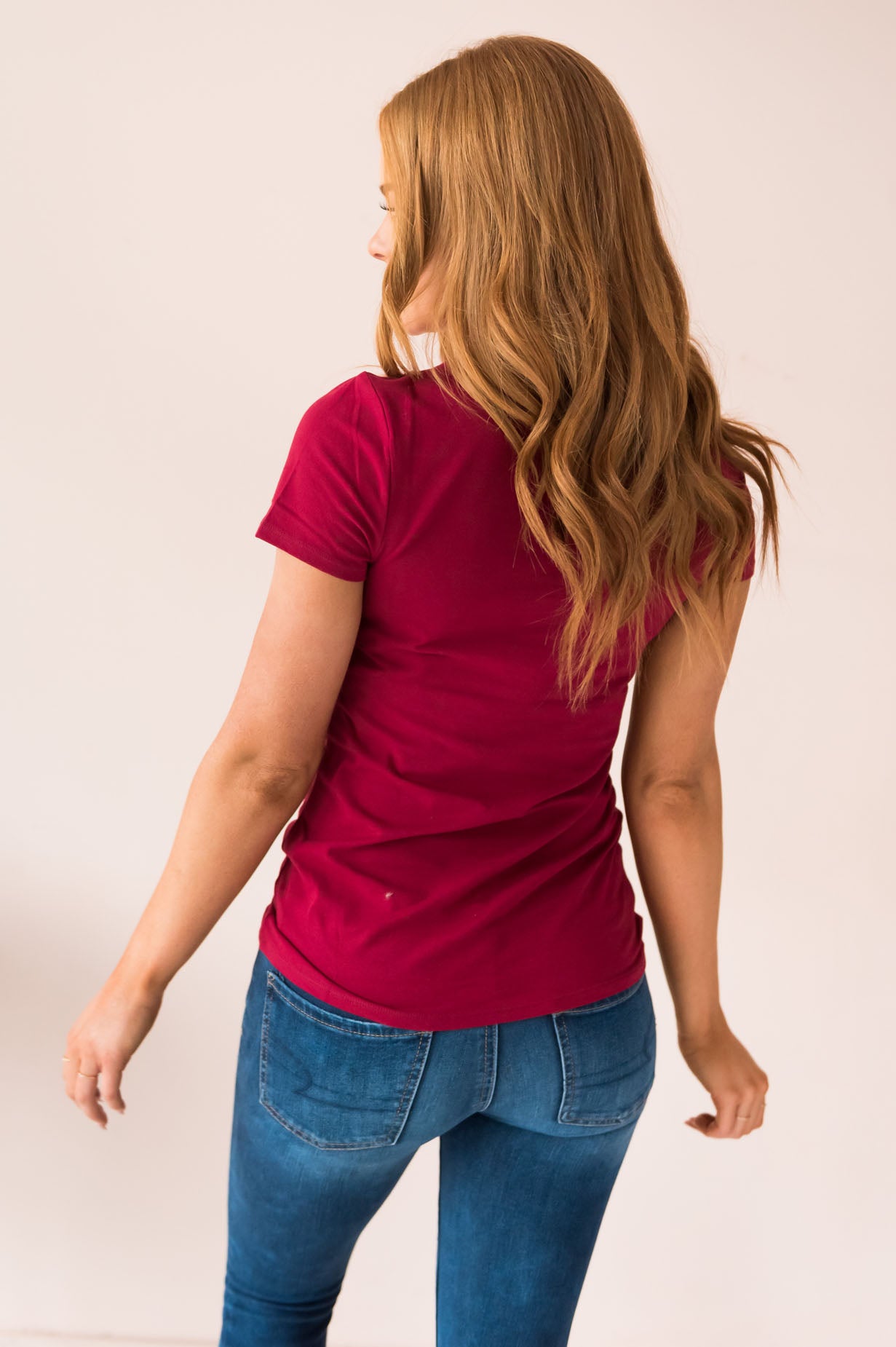 Casual Dreamer Modest Crewneck Tee Modest Dresses vendor-unknown